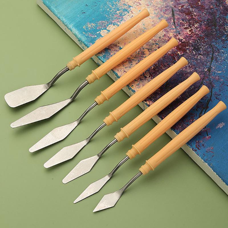 Oil Pastel Art Scraper Set: Stainless Steel One-Piece Tool for Pastel Art