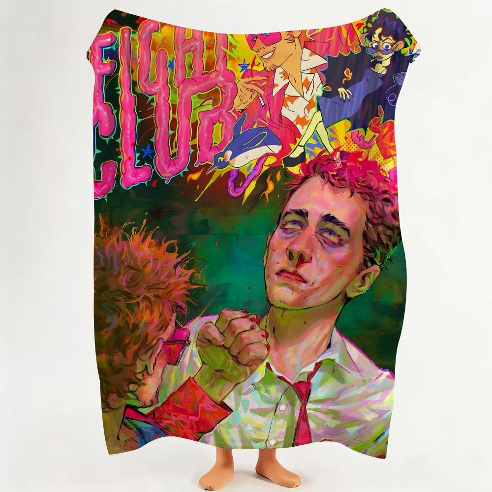 

Movie F Fight C Club Flannel Blanket Suitable for Sofa Living Room Bedroom 75cmx90cm
