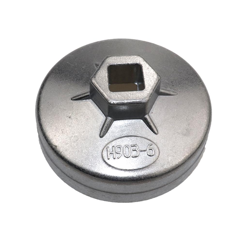 H903-6 Auto Ölfilter Schlüssel Nuss Abzieher Werkzeug Für Renault 75mm 12 Zähne 903-6 Aluminium