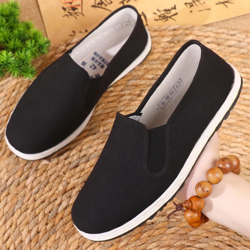 Cloth shoes with thickened soles, non-slip and wear-resistant spring and summer breathable new Chinese cloth shoes