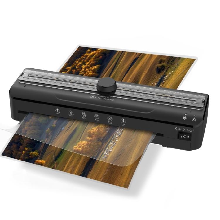 FNL009 Laminator Machine for 3Inch Documents Photo Cards Laminating Tool Low Noise Supports 0.1 0.5mm Easy to Use