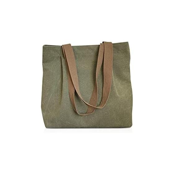 

[NICOLE & DORIS] Tote Bag, Canvas, Women s, A4, Large Capacity, Canvas, Ego Bag, Shoulder Bag, Plain, Lightweight, Stylish, Travel, Commuting,