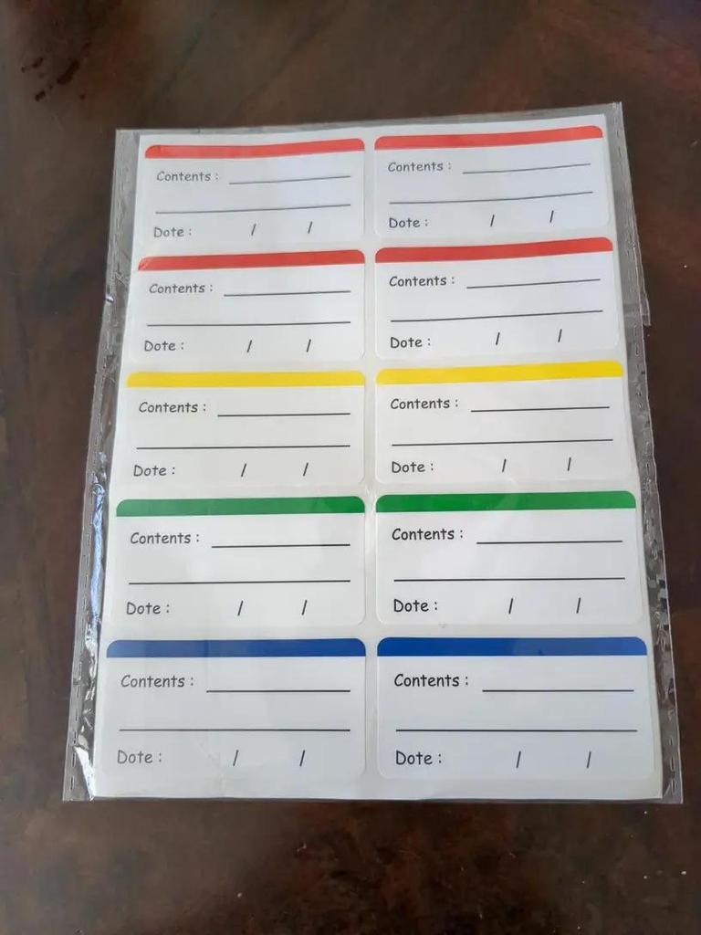 Cross-Border Removable Frozen Food Date Stickers for Refrigerators