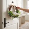 Faux   Half Wrth Spring   Yr Round Artificial Floral Wrth for Farmhouse Front Door Porch Wedding Decor