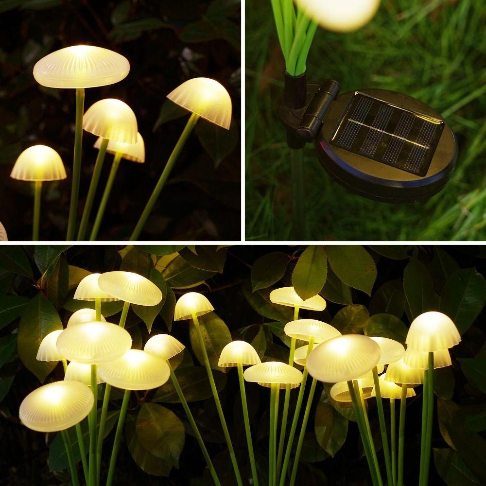 10LED Light Source Solar Jellyfish Light Silicone Material Waterproof Lawn Lamp Yard Atmosphere