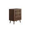 Chest of drawers with three drawers, modern wardrobe, dressing table, suitable for living room, bedroom, hallway (walnut wood)