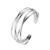 Adjustable Alloy Open Bracelet Multi-layer Cuff Bangle Fashion Wide Bangle  Daily