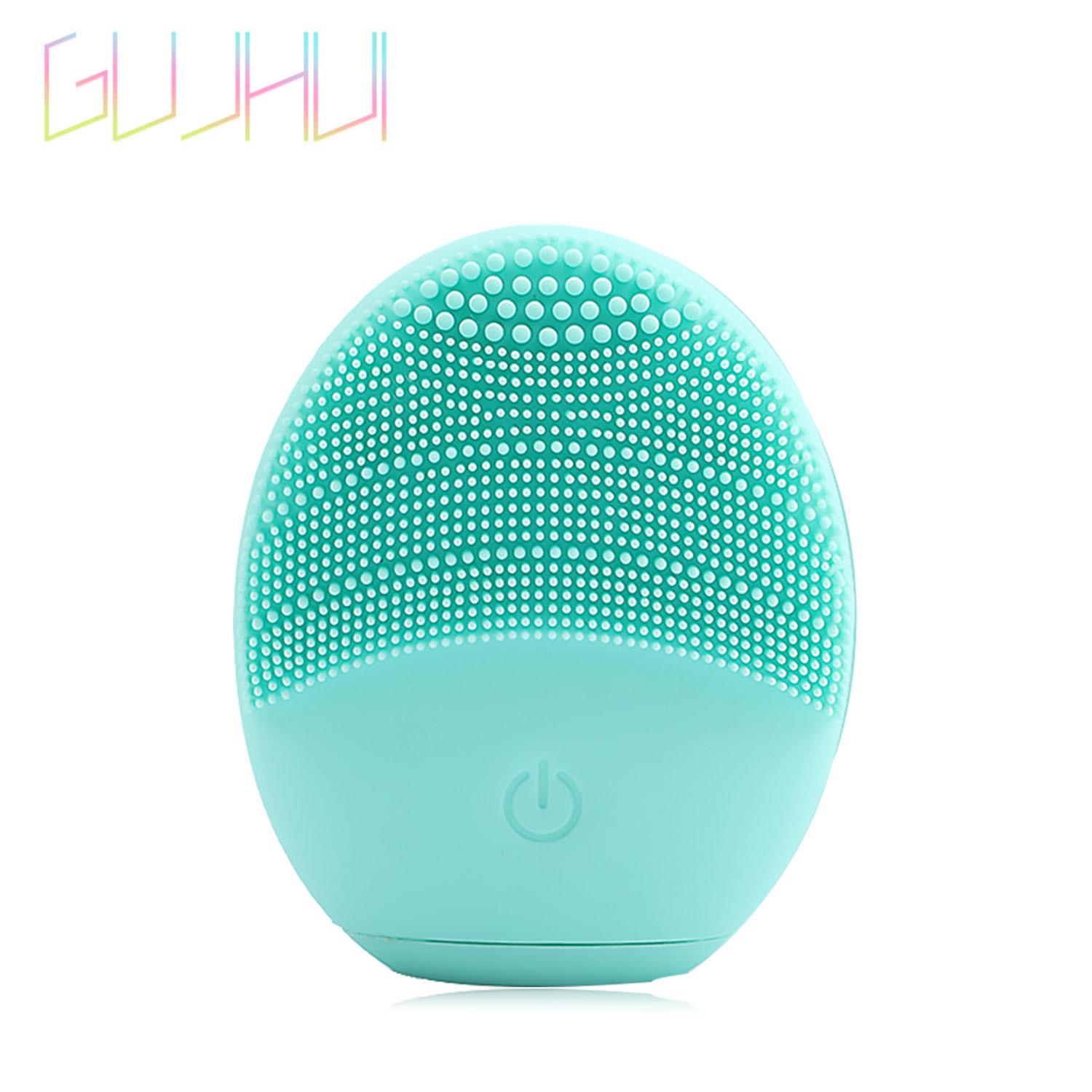 

Силіконова щітка для чищення обличчя Електричний очищуючий засіб для обличчя Електричний засіб для глибокого вмивання Масажер для глибокого вмивання синій