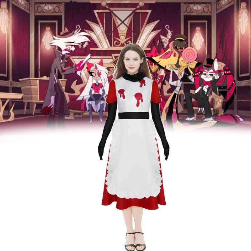 Hazbin Hotel Cosplay Costume For Women With Polyester Fabric For Anime Role Play