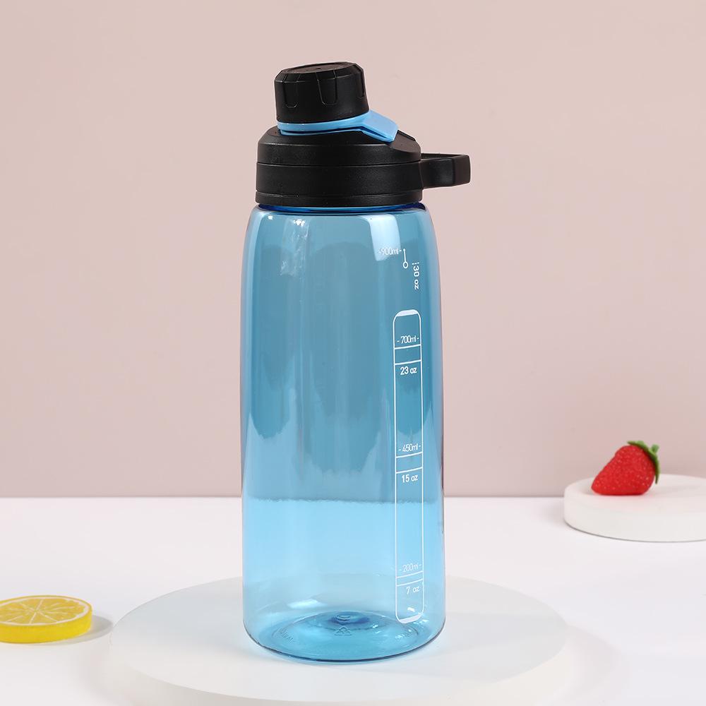 Tritan Large-Capacity Water Bottle: Portable & Customizable for Outdoor Sports & Fitness 1000ML синий