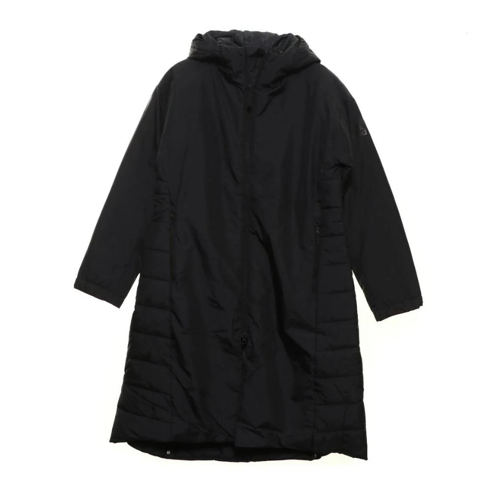 

Adidas Wbos Утепленная парка Удобная куртка с капюшоном однотонная Женская куртка Черный EH3958 M