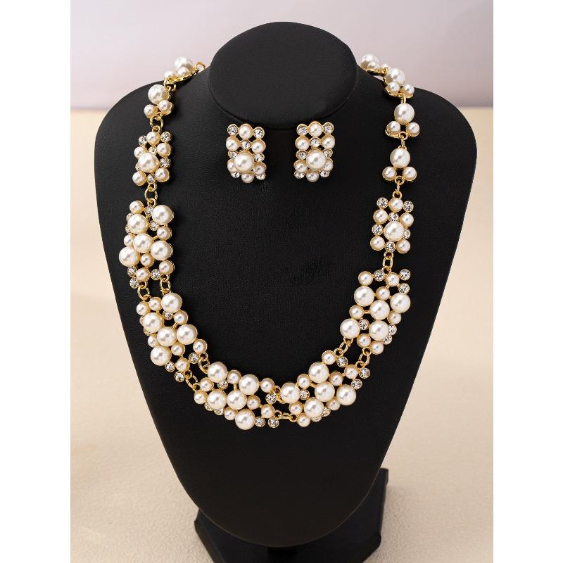 

Meier Pearl vintage diamond french court two-piece set earrings - high-end retro women s jewelry разноцветный