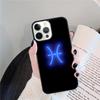 Neon Zodiac Signs Coque Shell For iPhone 17 Air 15 16 14 13 12 Pro Max 11 Pro Max Plus Phone Case Cover