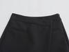 2023 Autumn European & American Women's Asymmetrical Three-Color Casual Skirt Pants