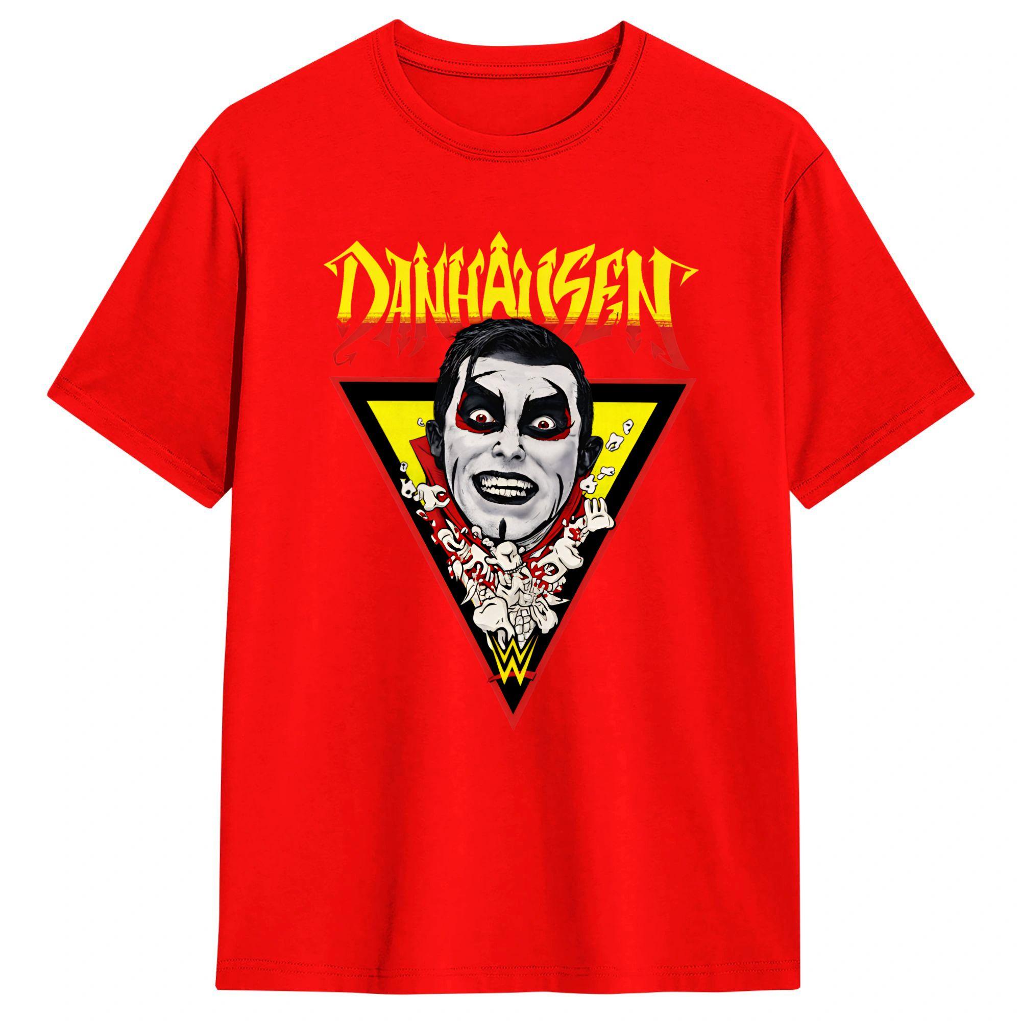 Danhausen Wrestling Funny Very Nice Very Evil Curse Unisexs T Shirts Short Sleeve Round Collar TShirt Cotton Gift Idea Clothes L