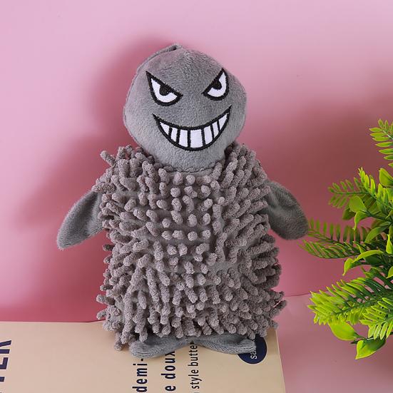 Squeaky Plush Dog Toy Mop Animal Design Stuffed Crinkle Pet Chew Toy Interactive Puppy Teething Toy for Small Dogs