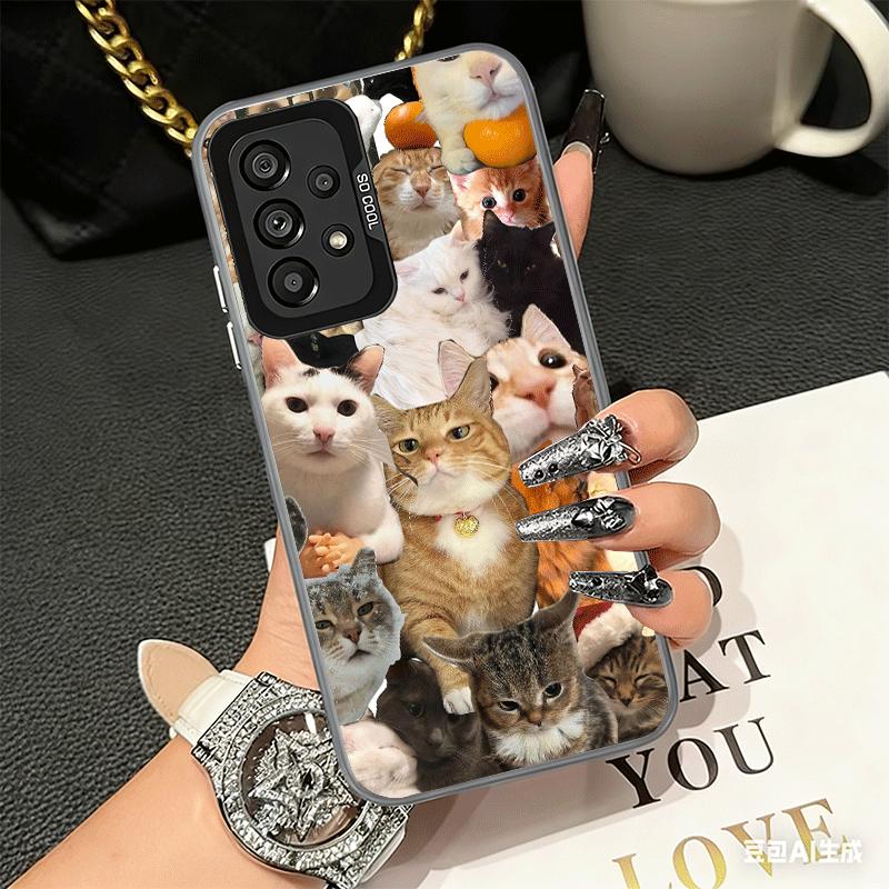 Crying Cats Combine Memes Shockproof Phone Case for Samsung A17 A16 A15 A14 A37 A57 A36 A56 A26 A35 A55 A25 A34 A54 A24 A13 A23