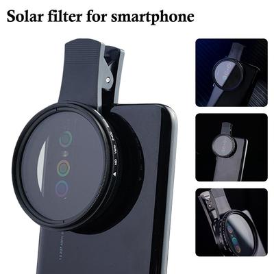37mm 52mm Polarized Smart Phone Lens Filter With Clip for Samsung iPhone Camera Accessories Universal ND 2-400 CPL Filter Clip