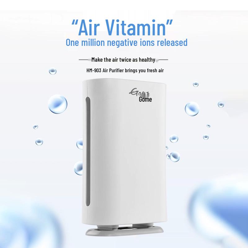 Gome Indoor Air Purifier with Negative Ion Technology for Smoke, Smog, Haze, and Formaldehyde Removal.