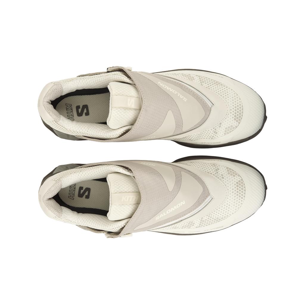 Kith x Salomon XT-Voyager 2 Vanilla Ice Rainy Day Falcon Unisex Sneakers Kremowy L45451100