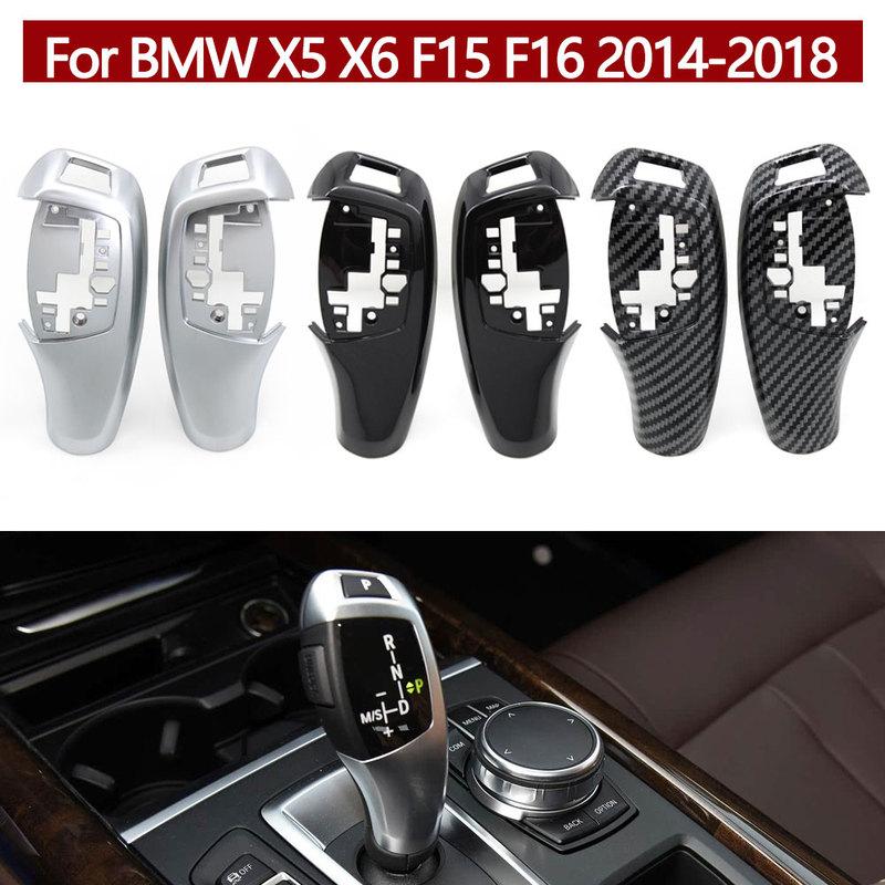 LHD RHD Car Interior Gear Shift Knob Trim Cover Auto P Parking Button Cap Replace For BMW X5 X6 F15 F16 2014-2018 61319346825