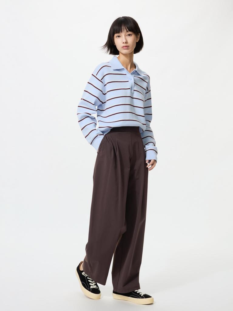 Uniqlo Ultra Stretch Active Wide Pants  Leg Length 68.5 To 71.5 Cm 