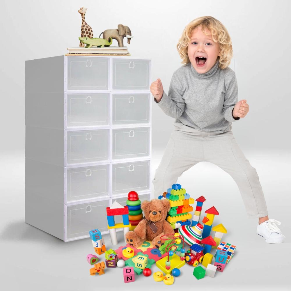 Shoe boxes, cabinet, shelf, strong, modular, for wardrobe, hallway, 33x23x14