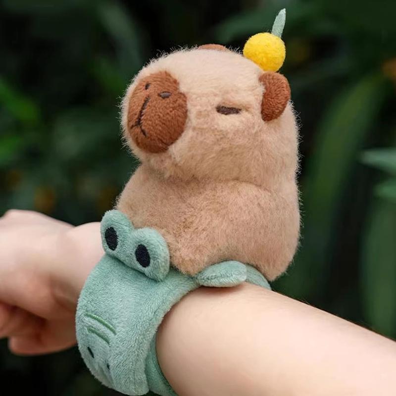 Lustiges Capybara-Schlagarmband - Schüttelnde Flügel Zugdesign, Niedliches Tier zum Tragen für Kinder und Jugendliche (Fidget Modeaccessoire)