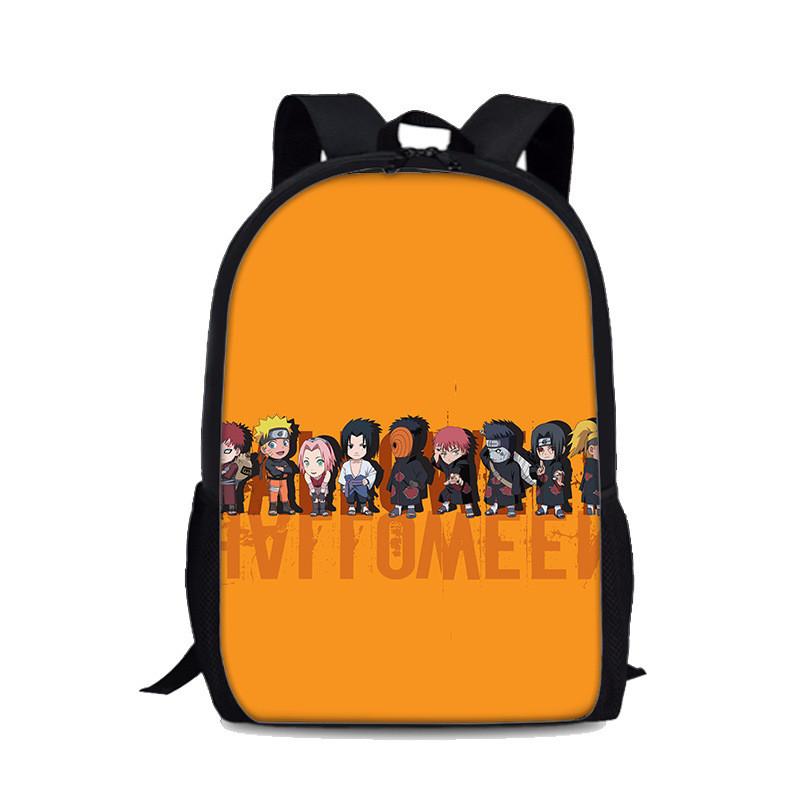 Naruto Uzumaki Kinderrucksack Mit Großem Fassungsvermögen Und Wasserabweisendem Nylon Für Schule Und Reisen