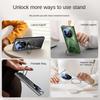 For VIVO X Fold 5 360° Swivel Alloy Bracket Magnetic & Bracket & Ring 3-in-1 Tempered Glass Film Anti-Drop Phone Case