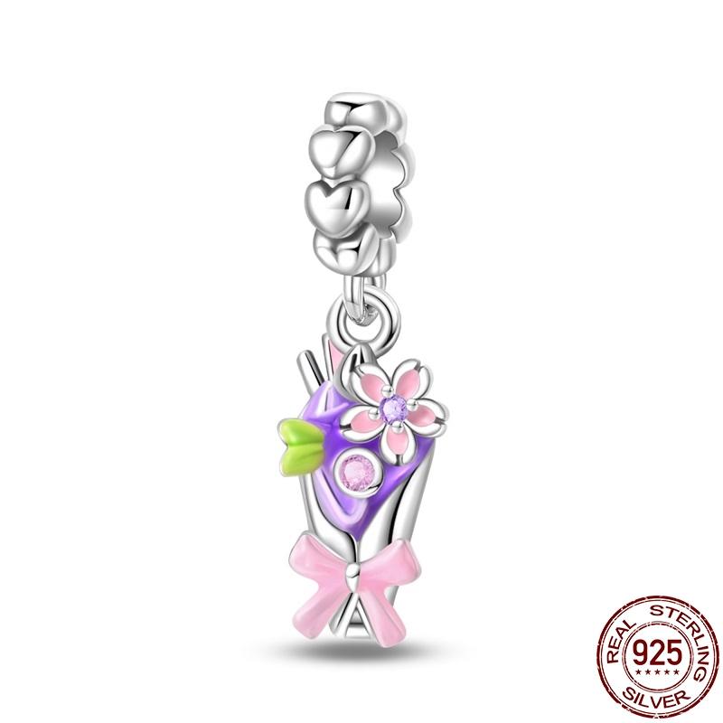 Original Copper Creative Cute Animal Pendant Fit 3Mm Pan Bracelet Diy Beads Fashion For Women Jewelry Gift