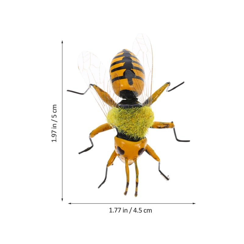 TOYANDONA Figuras de Abelha, Conjunto de 2, Modelos Realistas de Abelha Europeia, Modelos Educacionais de Insetos para Crianças, Decoração de Jardim, Figuras de Aprendizagem de Ciências, Animal