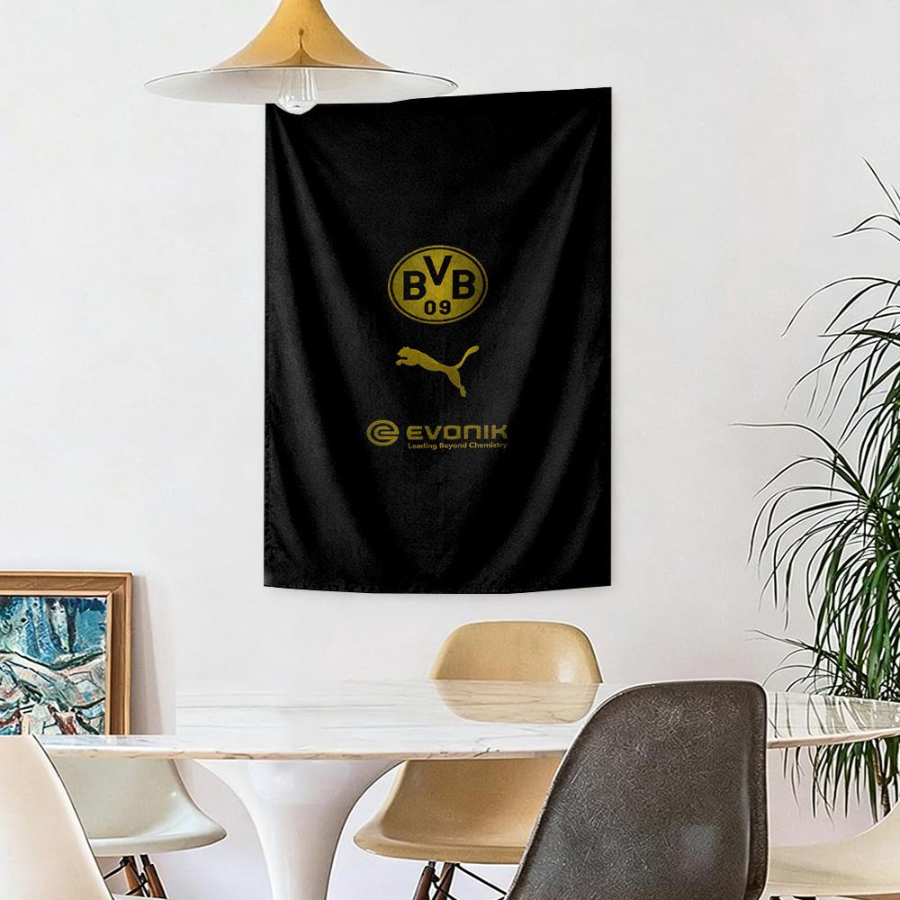 Borussia Dortmund Wall Decor Tapestry Art For Pet Memorial Birthdaywedding Party Backdrop Family Gift