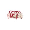 Satin Bow Canvas Floral Drawstring Bag Mesh Flower Bowknot Handbag Small Flower Wrist Bag  Wedding