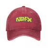 Cappello Unisex NOFX Punk Band Logo Denim Vintage Usurato Hip Hop Musica Berretto da Baseball Regolabile