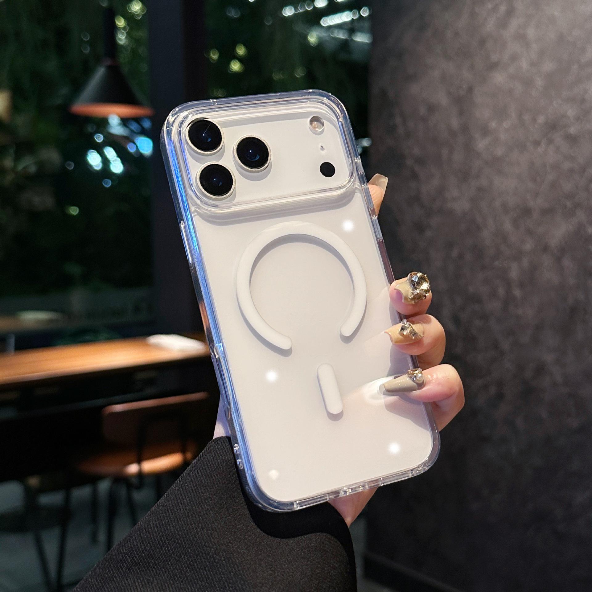 

iPhone 17 Pro Max Clear Magnetic Protective Case - Drop-proof & Transparent for iPhone 16/15 15 Pro Max чистый