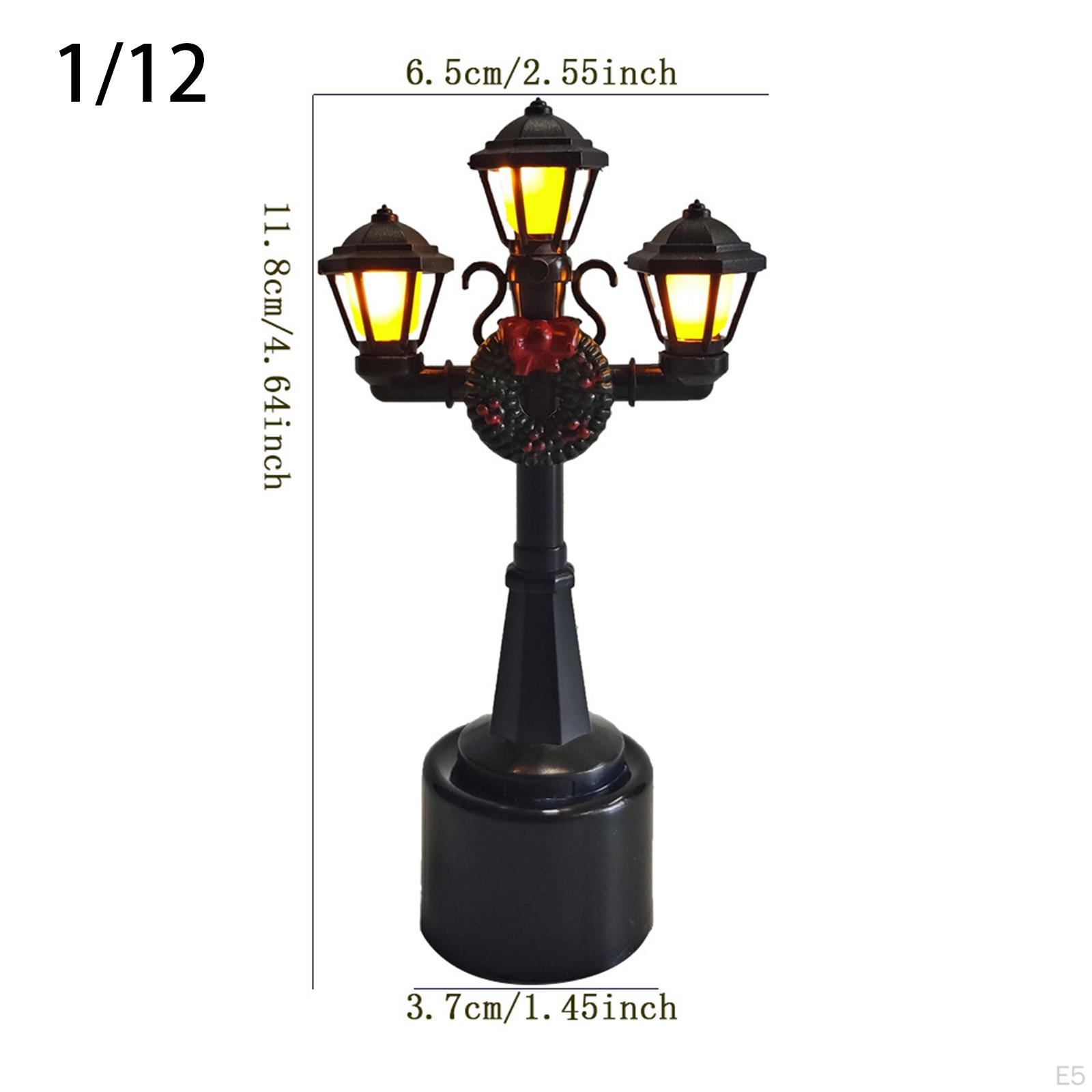1/12 Мини-уличные столбы Модель освещения Аксессуары Орнамент — фото 5