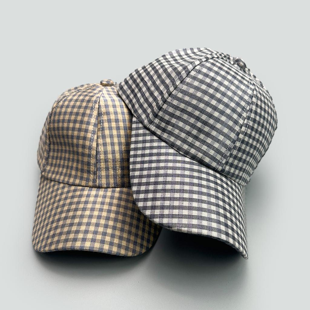 Fashion Small Plaid Classic Baseball Cap Men And Women Versatile Casual Personality Sunshade Cap