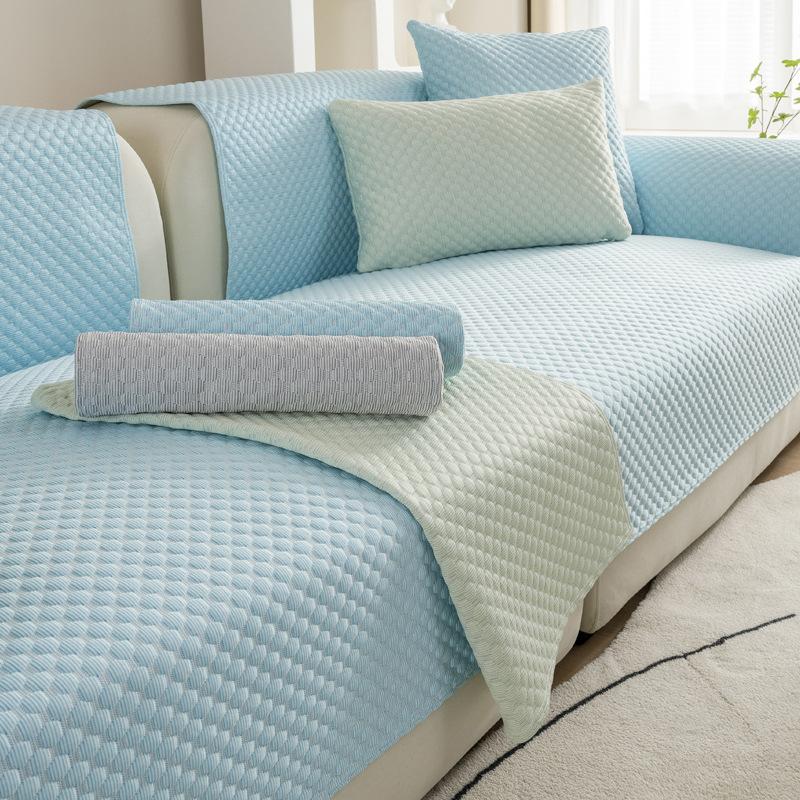 

Summer Cold Doudou Sofa Cushion Mat Sofa Bed Summer Set Armrest Backrest Cushion Cover Towel 70*70cm