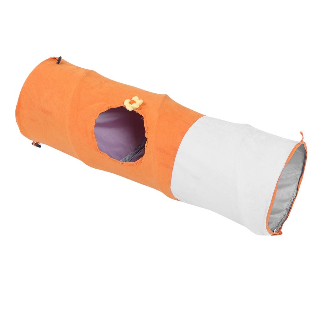 Cat Tunnel Oxford Cloth Steel Wire Interactive Kitten Tunnel Tube for Indoor Kitty Puppy