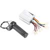 24V 500W Brushed Controller Broken Line Electroplate Throttle Grip Set for Electric Bike