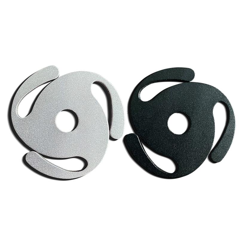 For LP Vinyl Record Player RPM Center Adapter Solid Metal Balanced Disc Weight Clamp for 7" Vinyl Stability