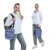 Lila Schalenmuster Isolierte Lunchtasche für Damen Kinder Tragbar Lebensmittelboxen Thermische Lunchbox Tragetasche