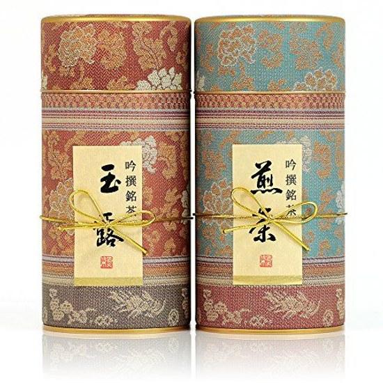 Kyoto Rikyu-en Tee GyokuroSencha Sortiment Gyokuro 80g Sencha Jahresend-Geschenkset Inländische Blätter Kyo Nishijin-302 MG-302
