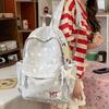 Schoolbag1011 Korean Version Ins College Style Print Backpack Female Sweet Backpack Large Capacity Campus Student Lightweight Schoolbag
