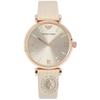 Orologio da Donna al Quarzo Gianni con Cinturino a T in Pelle Beige AR1681