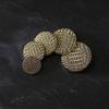 10pcs Vintage Woven Metal Buttons 15/20/25mm for DIY Sewing Black Gold Decorative Buttons Clothing Fashion Jacket Button