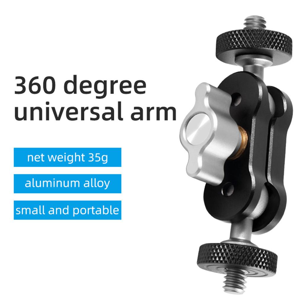 Aluminum Alloy Portable Adjustment Bracket 1/4 Magic Arm Tripod Cell-Phone Photography Fill Light External Strange Hand