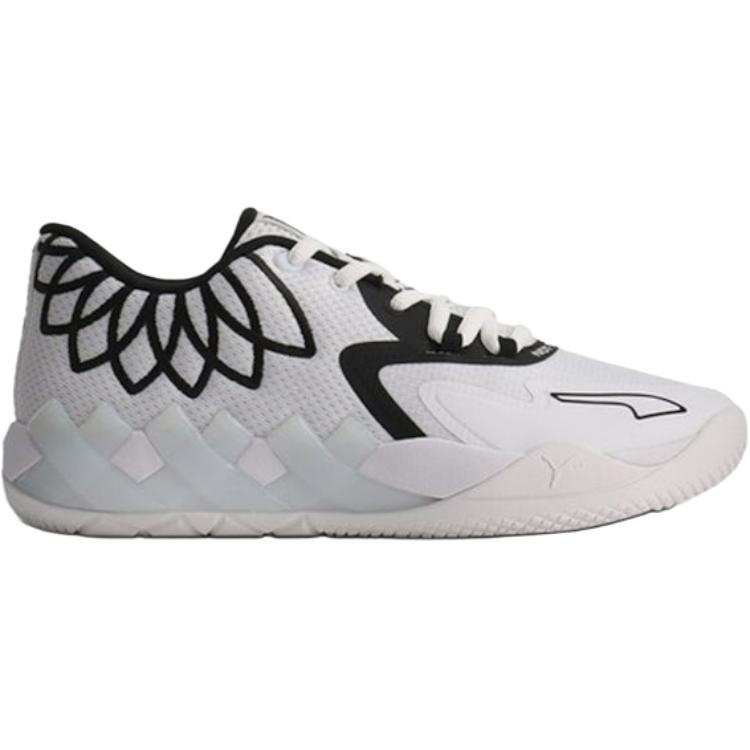 Puma MB.01 Lo Jr Team Colors - White Black Kids Sneakers 377368-13