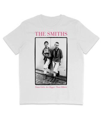 T-Shirt The Smiths Some Girls Are Bigger Riproduzione Vintage del 1986 Bianca